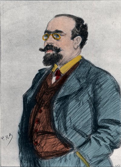 Retrato de Lazare Bernard (Bernard Lazare) (1865-1903) Crítico literário, jornalista político, polemista e anarquista judeu francês. de Woodbine K. Hinchliff
